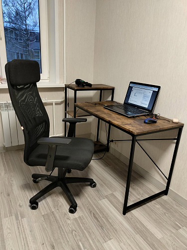 Письменный стол Wd-15/Вд-15 burnt/обгоревшее дерево фото покупателя 6