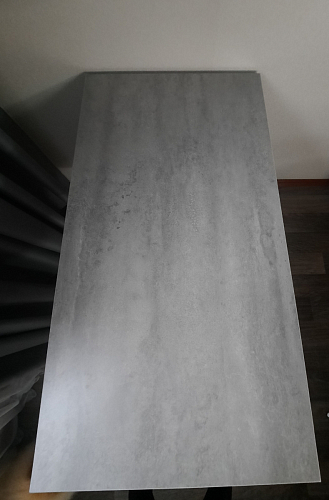 Стол Тринити Лофт 120 32 мм бетон / черный матовый фото покупателя 22