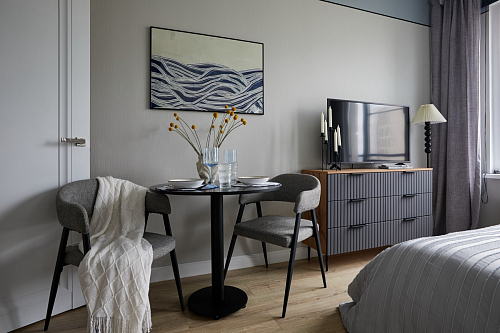 Стул на металлокаркасе Twin серый / черный фото покупателя 12