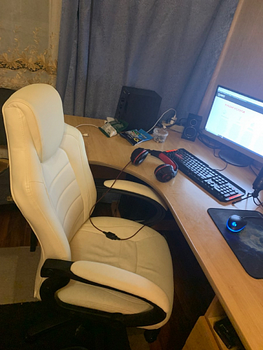 Компьютерное кресло Kadis коричневое / бежевое фото покупателя 109