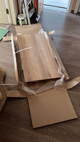 Письменный стол Леон Лофт бетон / черный матовый фото покупателя 14