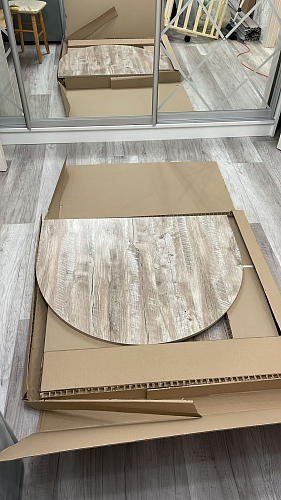 Стол-книжка СП-12 беленый дуб фото покупателя 3