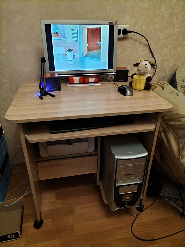 Компьютерный стол КСТ-10.1 Венге  - Уцененный экземпляр фото покупателя 3