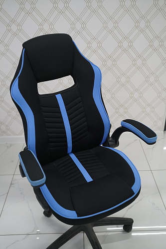 Компьютерное кресло Plast черный / голубой из шоурума 2