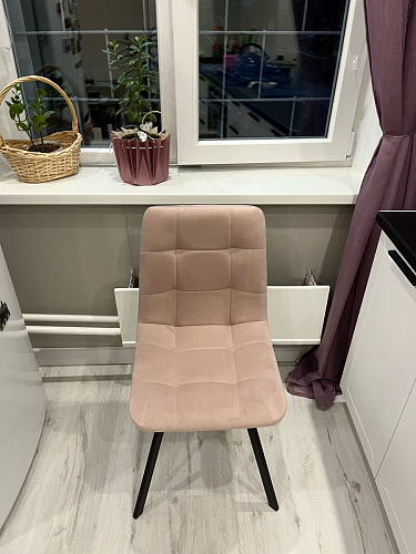 Комплект стульев Чилли 2 шт бежевый / черный фото покупателя 730