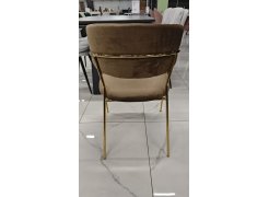 Стул на металлокаркасе Kamelia зеленый / золото из шоурума 6
