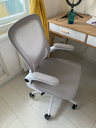 Компьютерное кресло Konfi light gray / blue / white фото покупателя 5