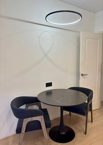 Стол Тулип 90х73 дуб вотан / белый  - Уцененный экземпляр фото покупателя 88