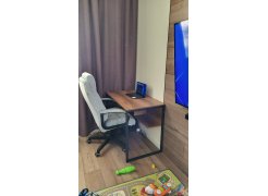 Письменный стол Клер Лофт дуб вотан / черный матовый фото покупателя 2