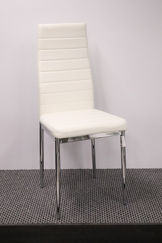 Стул на металлокаркасе DC2-001 искусственная кожа белый / белый из шоурума 1