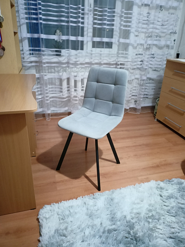 Стул на металлокаркасе Чилли синий / белый фото покупателя 1189