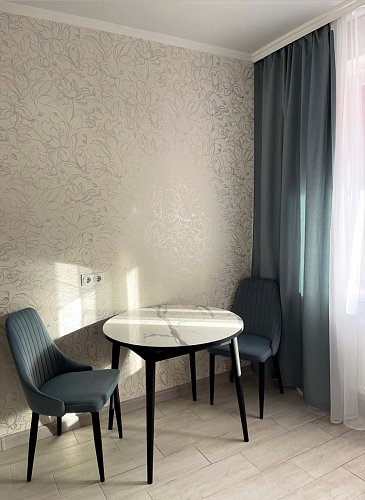 Стул на металлокаркасе Kora dark gray / black фото покупателя 49