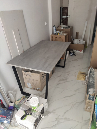 Деревянный стол Лота Лофт 120x75 дуб крафт табачный / черный матовый фото покупателя 274