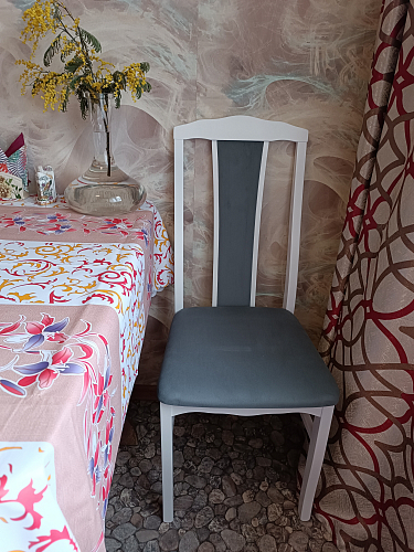 Деревянный стул Гроджин бежевый / орех фото покупателя 3