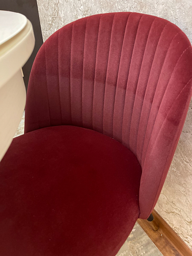 Стул на металлокаркасе Gabi 1 line light blue / black фото покупателя 144