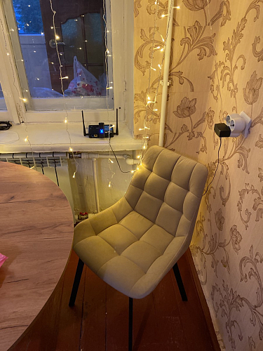 Стул на металлокаркасе Челси К крутящийся бирюзовый / черный фото покупателя 67