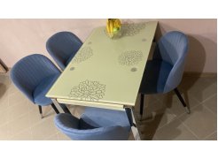 Стул на металлокаркасе Gabi 1 бежевый / черный с серебряными наконечниками фото покупателя 97