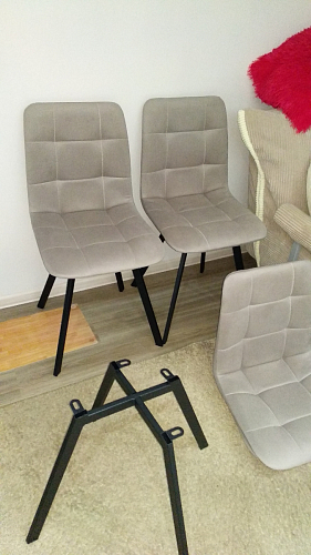 Комплект стульев Чилли 2 шт бежевый / черный фото покупателя 1495