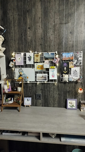 Письменный стол Леон Лофт черный матовый / дуб вотан фото покупателя 74