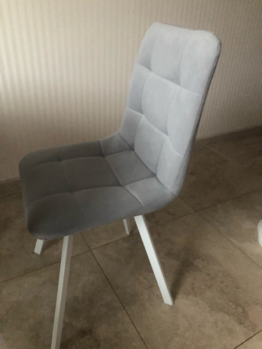 Стул на металлокаркасе Челси бежевый / белый каркас фото покупателя 123