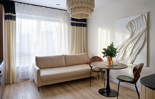 Стол Тулип 90х73 дуб вотан / белый  - Уцененный экземпляр фото покупателя 106