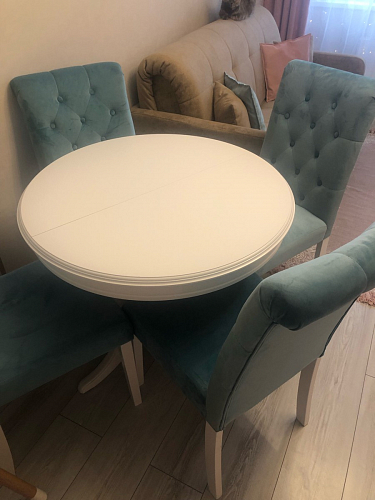 Стул Amelia white / fabric cream фото покупателя 12