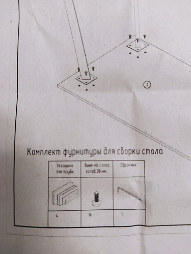 Стол Тринити Лофт 120 32 мм бетон / черный матовый фото покупателя 724