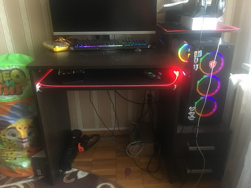 Стол компьютерный Джаз-24 правый белый фото покупателя 180