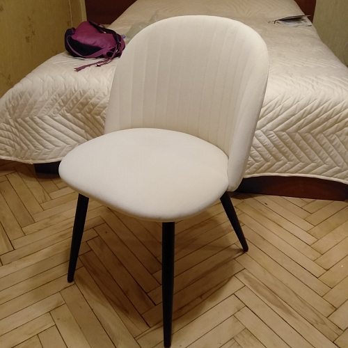 Стул на металлокаркасе Gabi 1 темно-серый / черный фото покупателя 291