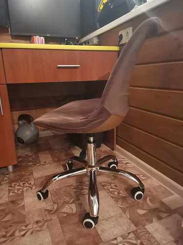 Компьютерное кресло Kolin с подушкой clear / white фото покупателя 468