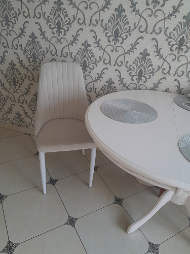 Стул на металлокаркасе Kora light blue / white фото покупателя 50