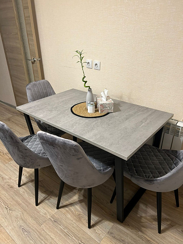 Деревянный стол Лота Лофт 120x75 дуб крафт табачный / черный матовый фото покупателя 166