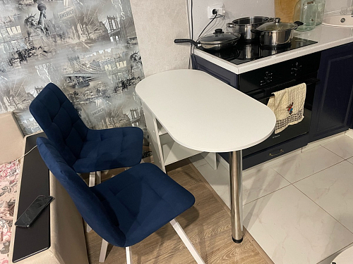 Стул на металлокаркасе Чилли бирюзовый / черный фото покупателя 1203