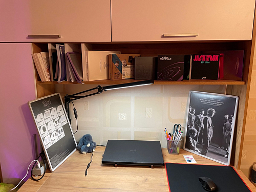 Письменный стол Лайт 03.243 дуб золотой (craft) / белый премиум фото покупателя 201