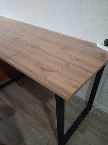 Деревянный стол Лота Лофт 120х75 белый матовый / дуб крафт золотой фото покупателя 674