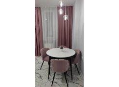 Стул на металлокаркасе Gabi 1 бежевый / черный с серебряными наконечниками фото покупателя 448