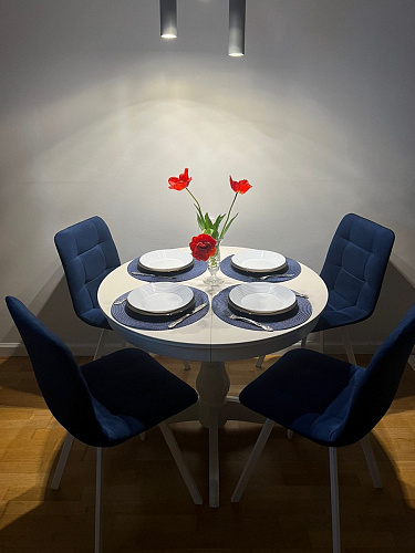 Стул на металлокаркасе Чилли К светло-серый велюр / черный каркас фото покупателя 615