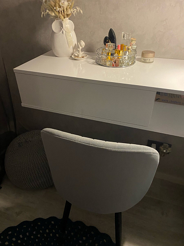 Стул на металлокаркасе Gabi 1 light purple / black / gold фото покупателя 204