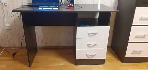 Стол письменный Бриз МДФ волна лайм / ясень светлый фото покупателя 153