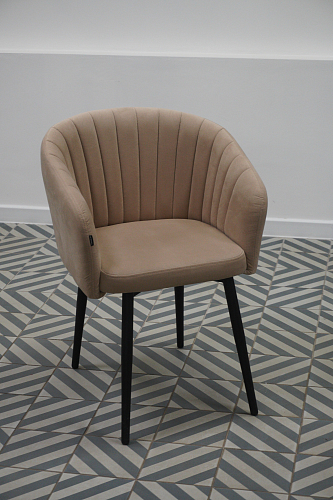 Стул на металлокаркасе Моншау velutto 52 / черный из шоурума 2