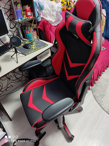 Компьютерное кресло Racer черное / красное фото покупателя 10