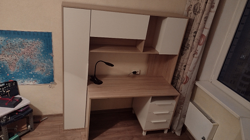 Компьютерный стол Комфорт 12.95 N дуб сонома / темно-серый фото покупателя 14