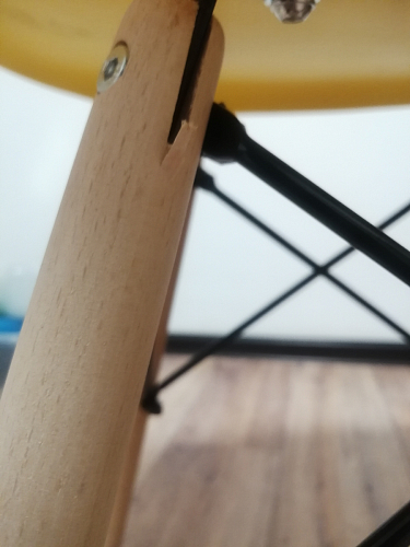 Пластиковый стул Eames PC-015 желтый фото покупателя 299