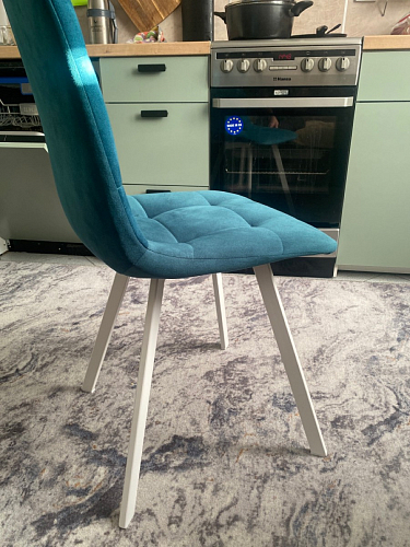 Стул на металлокаркасе Чилли черный / зеленый фото покупателя 1318