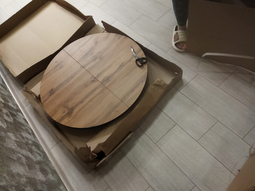 Стол Шен черный / дуб вотан фото покупателя 1