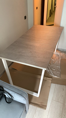 Деревянный стол Лота Лофт 120x75 дуб крафт табачный / черный матовый фото покупателя 570