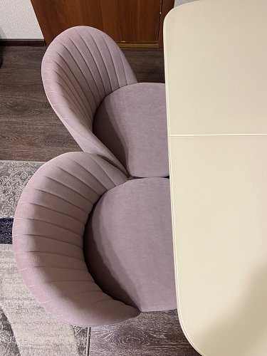 Стул на металлокаркасе Gabi 1 light purple / black фото покупателя 982