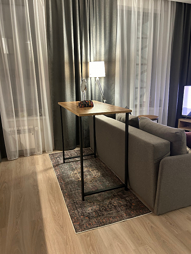 Барная стойка Дилан Лофт 120х40х90 бетон светлый фото покупателя 89