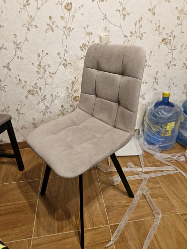 Стул на металлокаркасе Чилли светло-серый / белый каркас фото покупателя 468