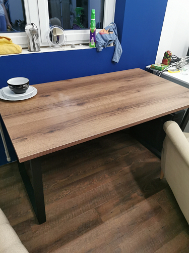 Деревянный стол Лота Лофт 140х80 дуб крафт табачный / черный матовый фото покупателя 338